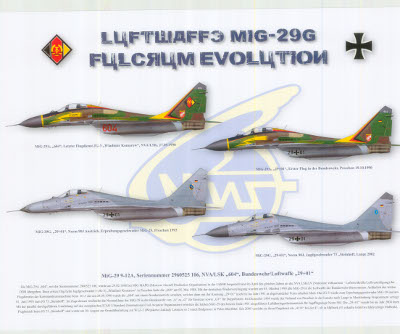 Original colour slide MiG-29A Fulcrum 29+19 of JG-2 German Air Force 