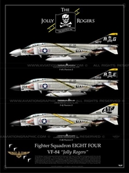 Color Litho - USN F-4B/J/N, VF-84 VF-84 "Jolly Rogers" 