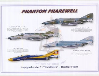 Color Print - GAF 71 Richthofen Heritage Flight Pharewell 