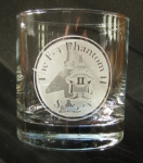 F-4 Society 11 Ounce Heavy Etched Printed Cocktail Glass  