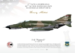Color Litho F-4E 52nd TFW - 480th TFS Spangdahlem Air Base Germany  Mid-1980's  