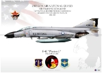 Color Litho - F-4C Oregon ANG, 114 TFS A/C #64-0838, 1 MIG Kill  