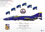 Color Litho - USN Blue Angels 69-74 Season 